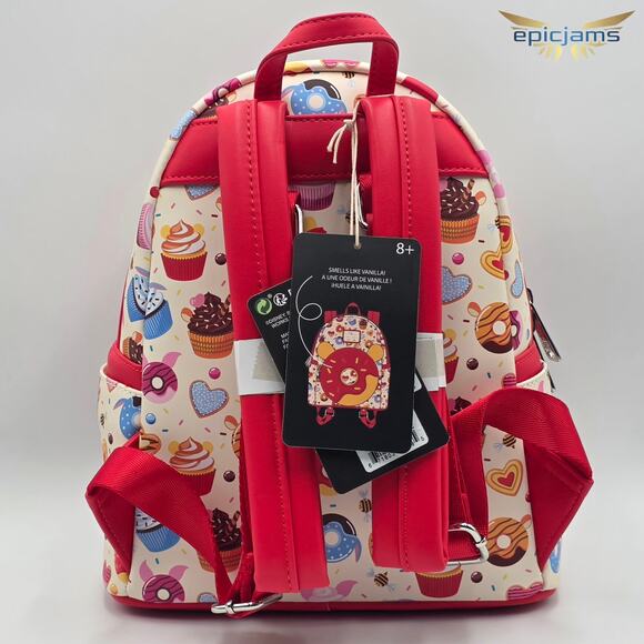 Loungefly Disney Winnie the Pooh Donuts All Over Print Mini Backpack Bag New - Picture 5 of 5